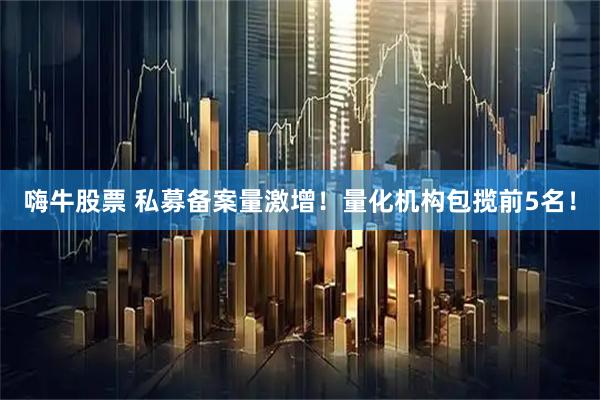 嗨牛股票 私募备案量激增！量化机构包揽前5名！