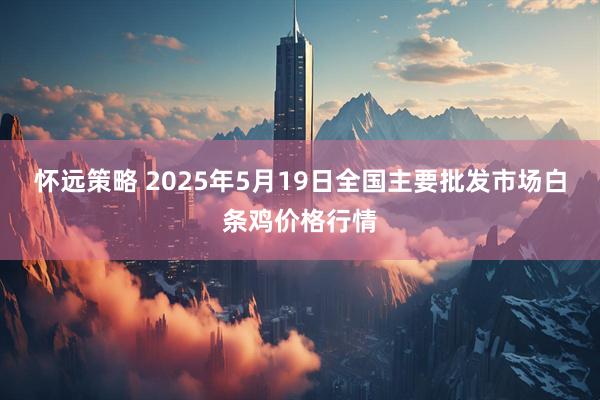 怀远策略 2025年5月19日全国主要批发市场白条鸡价格行情